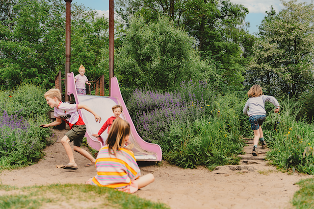 Playground with terrace