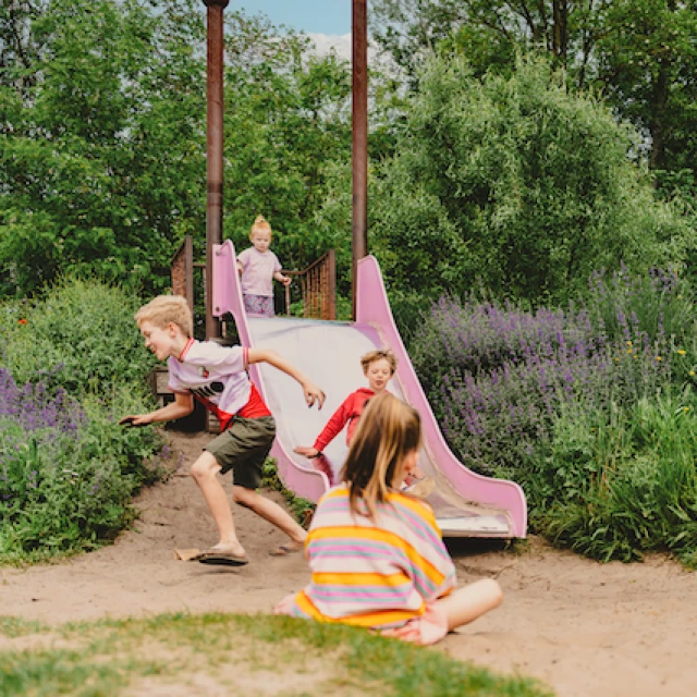 Playground with terrace